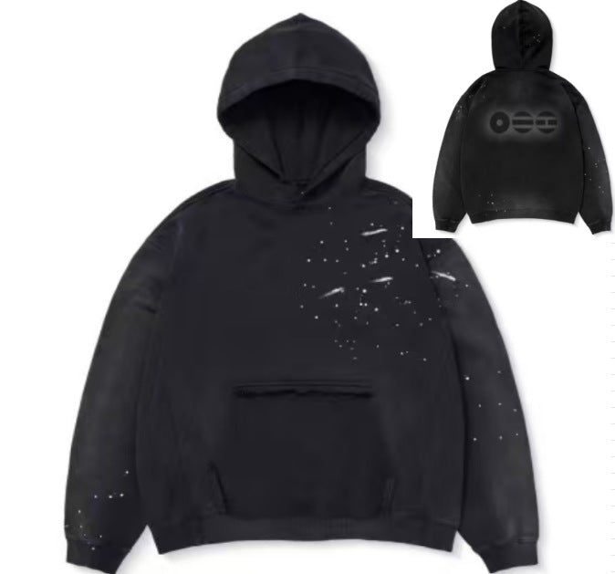 Mens Hooded Knit Sweatshirt