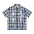 Tie Dye Plaid Shirt Men