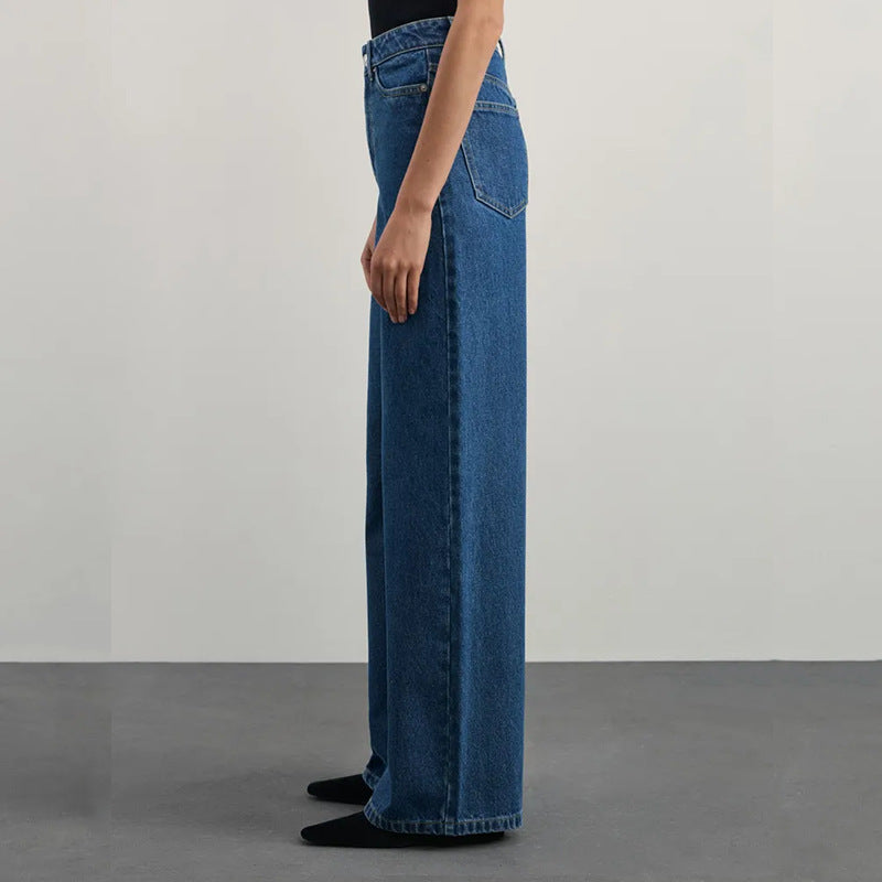Popular Elastic Wide-Leg Jeans for Women