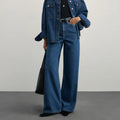 Popular Elastic Wide-Leg Jeans for Women