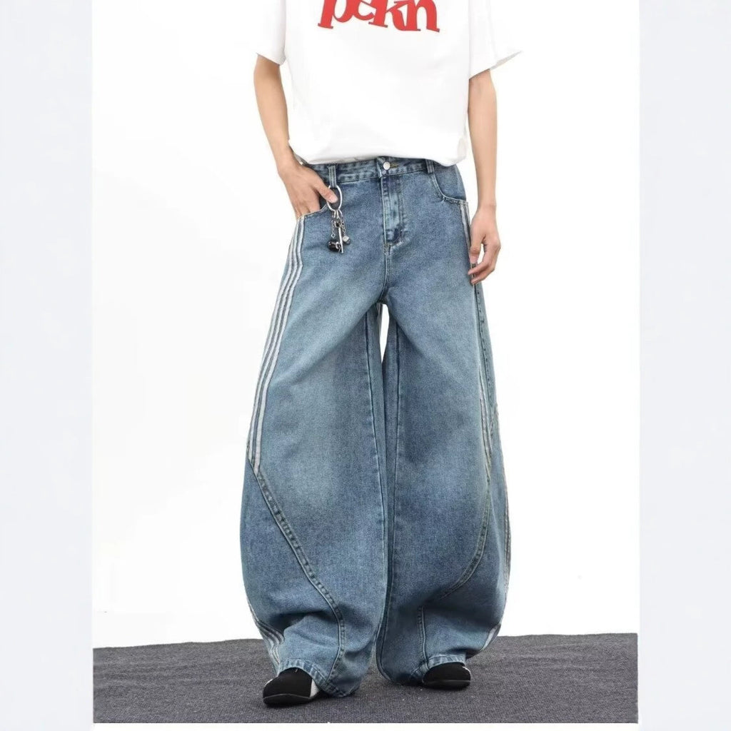 Straight Leg Denim Pants
