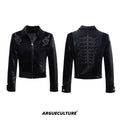 Snake Print PU Leather Jacket