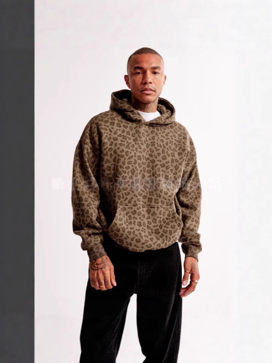 Mens Fleece Lined Zip Up Hooded Sweatshirt