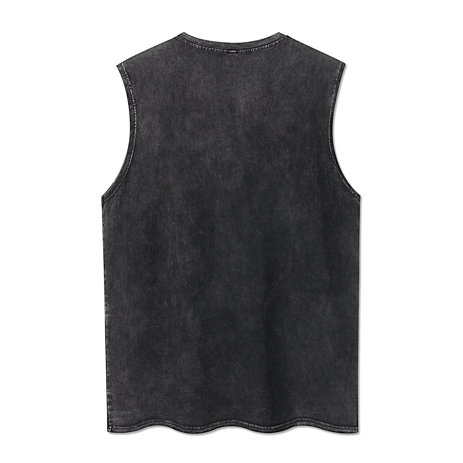 Men's Washed Cotton Sleeveless Shirt
