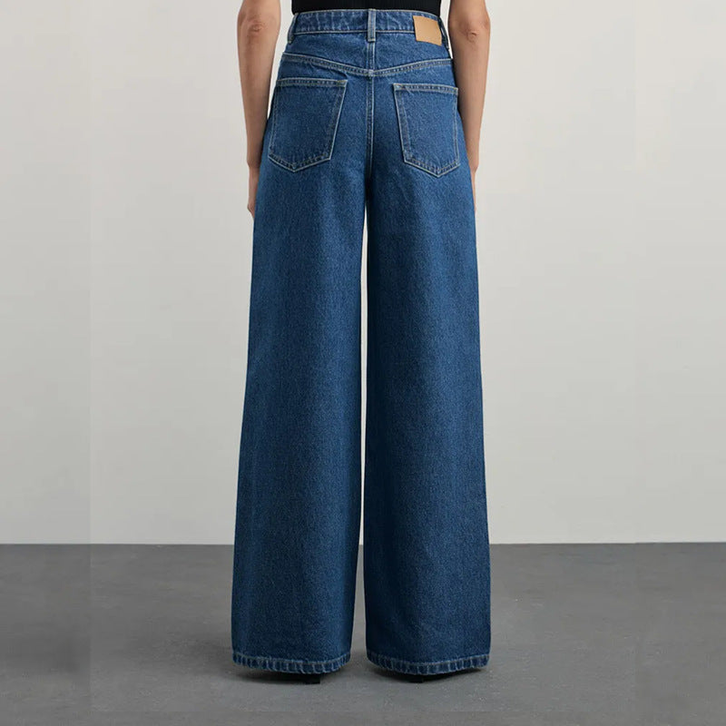 Popular Elastic Wide-Leg Jeans for Women