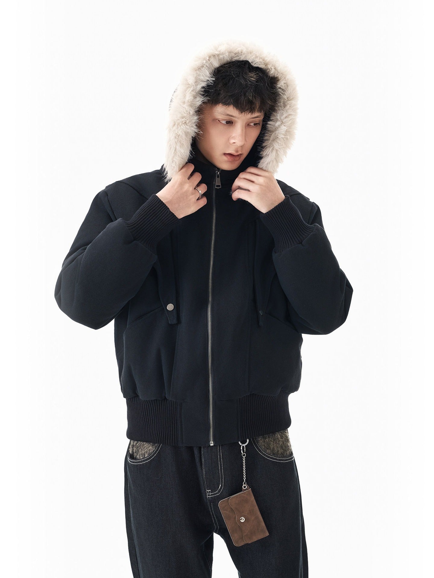 Heavyweight Cotton Canvas Jacket with Detachable Hood