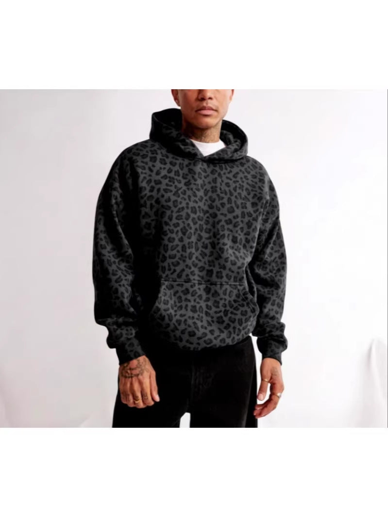 Mens Fleece Lined Zip Up Hooded Sweatshirt