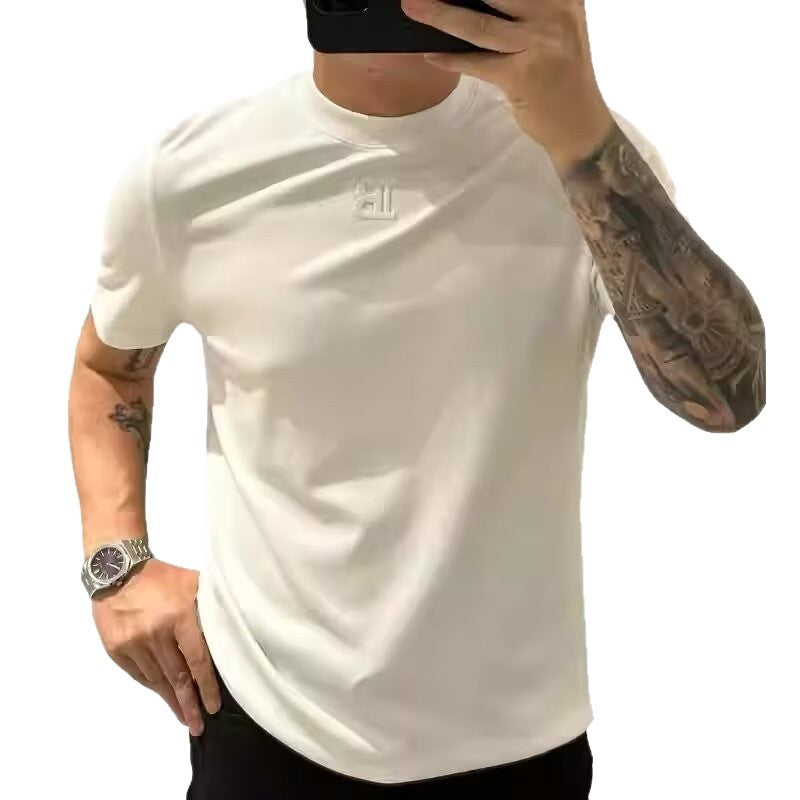 Mens Geometric Print Slim Fit T-Shirt