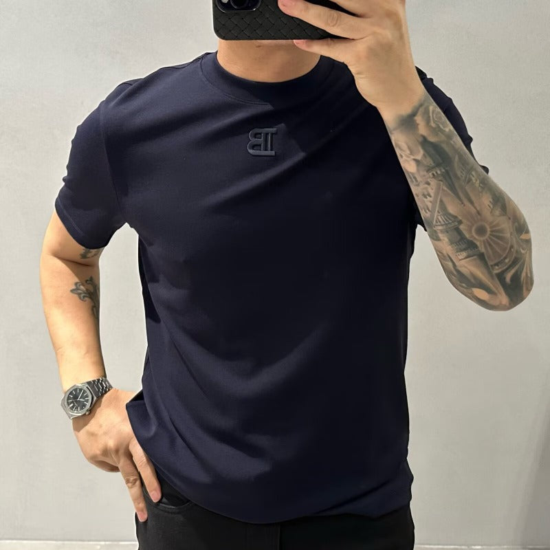 Mens Geometric Print Slim Fit T-Shirt