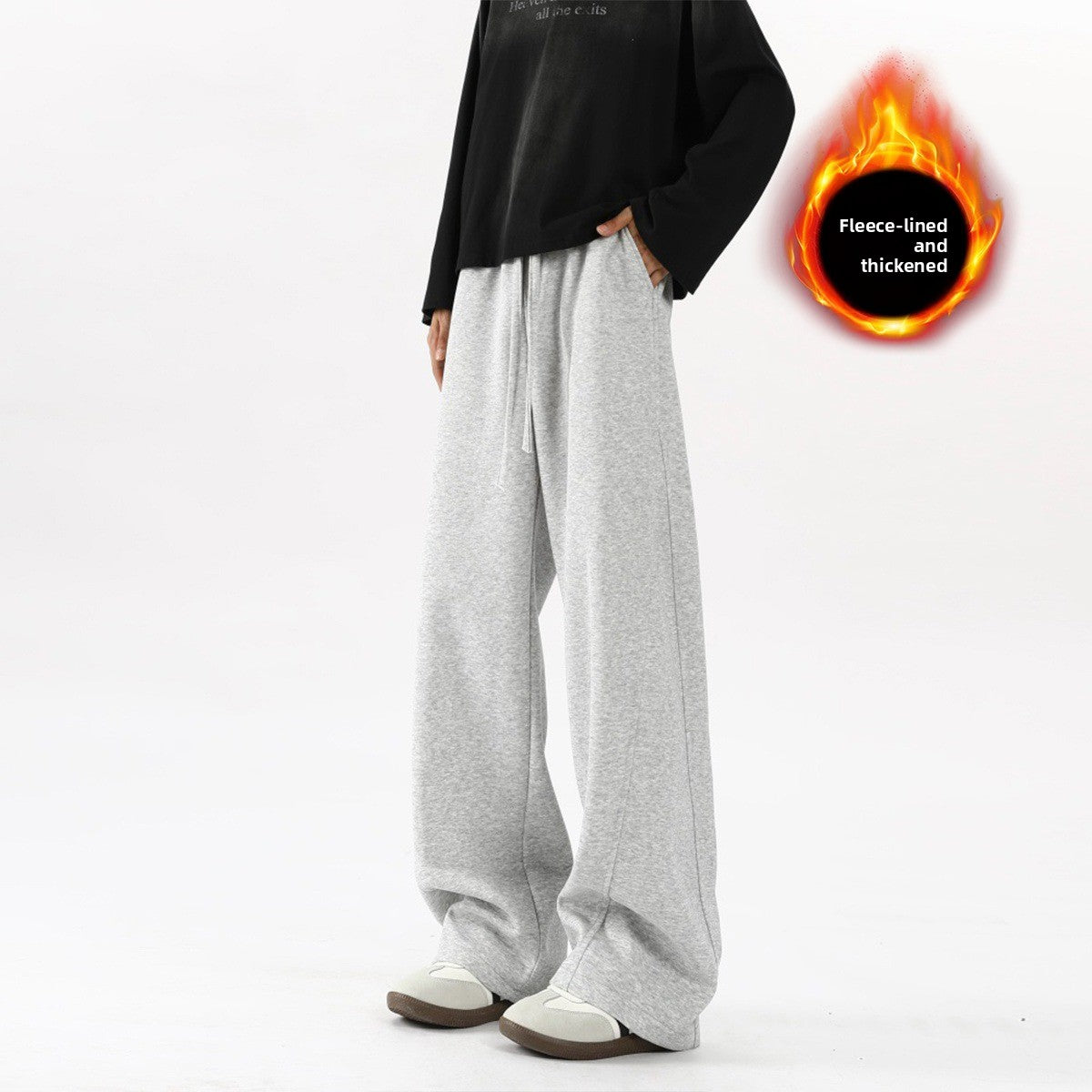 Heavyweight Curved Hem Sweatpants