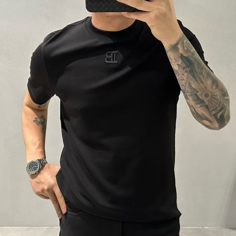 Mens Geometric Print Slim Fit T-Shirt