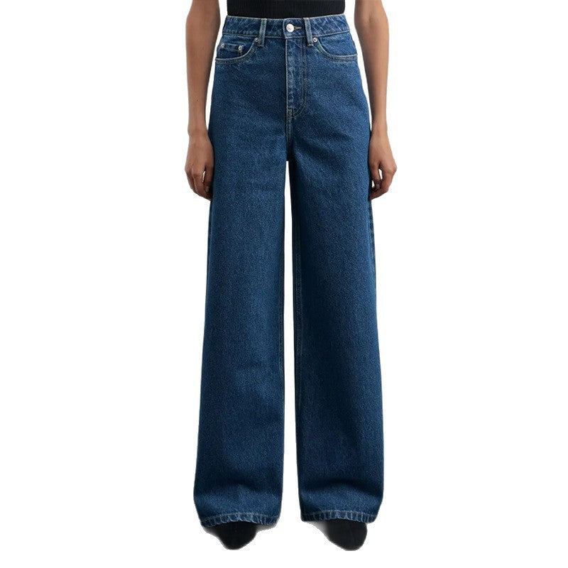 Popular Elastic Wide-Leg Jeans for Women